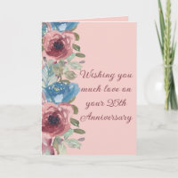 Tarjeta de aniversario de 25 años de amor de una p