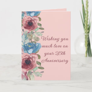Festiva Tarjeta de aniversario de 25 años de amor de una p