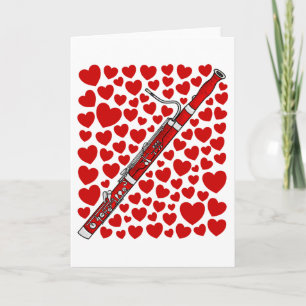 Festiva Tarjeta de aniversario de San Valentín de Fagot co