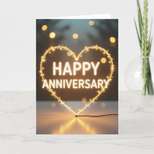 Festiva Tarjeta de aniversario, feliz aniversario, boda ce