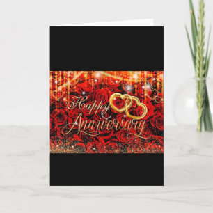 Festiva Tarjeta de aniversario feliz, tarjeta de aniversar