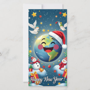 Festiva Tarjeta de Año Nuevo
