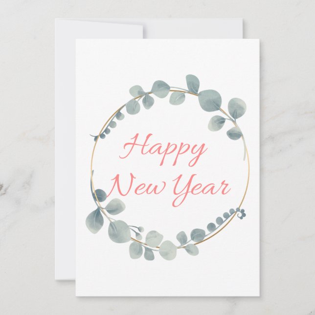 Festiva Tarjeta de Año Nuevo Chino Lunar (Anverso)