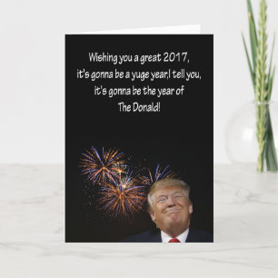 Festiva Tarjeta de Año Nuevo de Donald J. Trump