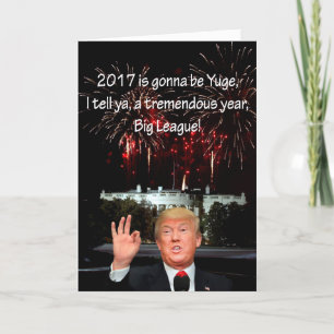 Festiva Tarjeta de Año Nuevo de Donald J. Trump