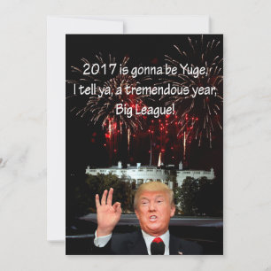 Festiva Tarjeta de Año Nuevo de Donald J. Trump