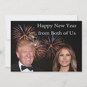 Festiva Tarjeta de Año Nuevo de Donald y Melania Trump