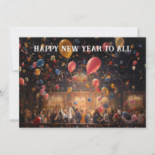 Festiva Tarjeta de Año Nuevo Feliz #7