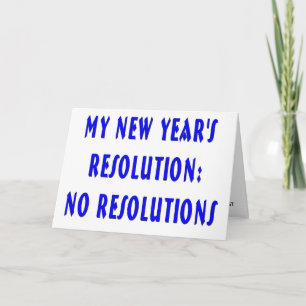 Festiva Tarjeta de Año Nuevo Feliz de Resoluciones de Nuev