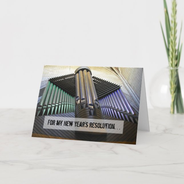 Festiva Tarjeta de Año Nuevo organizada (Anverso)