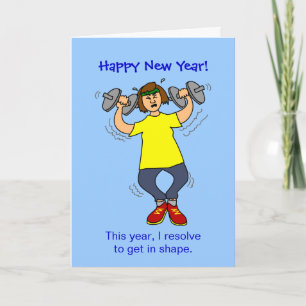 Festiva Tarjeta de año nuevo Personalizado de resolución d