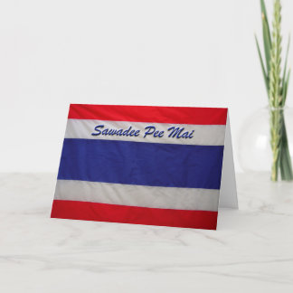 Festiva Tarjeta de Año Nuevo Sawadee Pee Mai-Thai