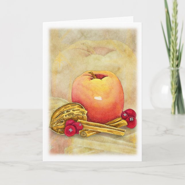 Festiva Tarjeta de Apple de vacaciones (Anverso)