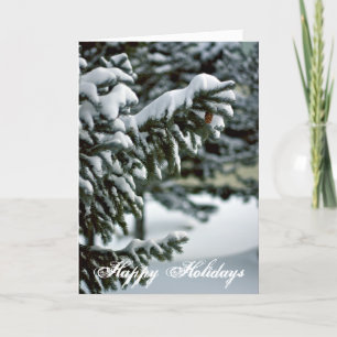 Festiva Tarjeta de árbol Snowley Evergreen