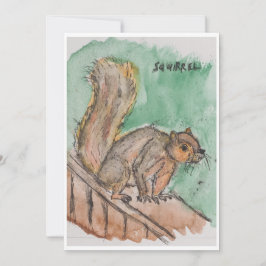 Festiva Tarjeta de ardilla