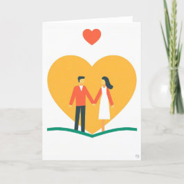 Festiva Tarjeta de Arte del Día de San Valentín