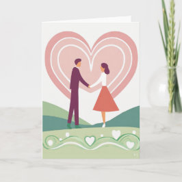 Festiva Tarjeta de arte del día de San Valentín