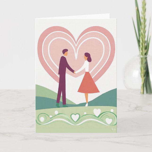 Festiva Tarjeta de arte del día de San Valentín (Anverso)