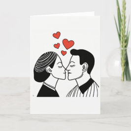 Festiva Tarjeta de Arte del Día de San Valentín
