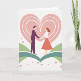 Festiva Tarjeta de arte del día de San Valentín