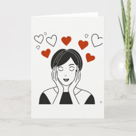 Festiva Tarjeta de Arte del Día de San Valentín