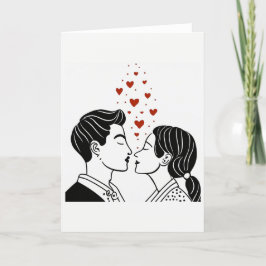 Festiva Tarjeta de Arte del Día de San Valentín