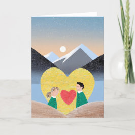 Festiva Tarjeta de Arte del Día de San Valentín
