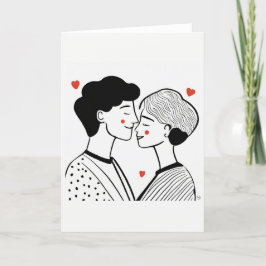 Festiva Tarjeta de Arte del Día de San Valentín