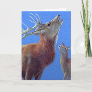 Festiva tarjeta de arte fino para los navidades