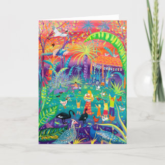 Festiva Tarjeta de arte John Dyer Feliz cumpleaños en el z
