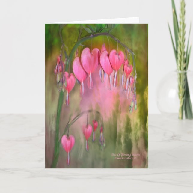 Festiva Tarjeta de arte para corazones sangrantes (Anverso)
