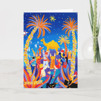 Festiva Tarjeta de arte: Tarjeta de Navidades de trofeo de