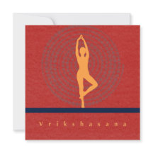 Tarjeta de arte Vrikshasana