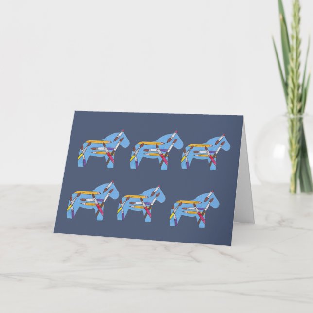 Festiva Tarjeta de artista en blanco (Anverso)