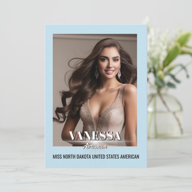 Festiva Tarjeta de autógrafo brillante Star Ultimate (Anverso de pie)