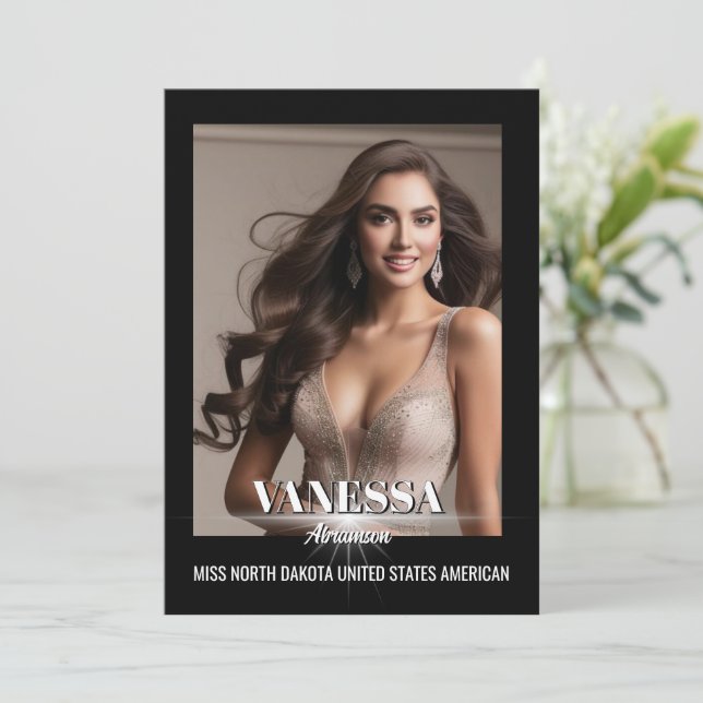 Festiva Tarjeta de autógrafo brillante Star Ultimate (Anverso de pie)