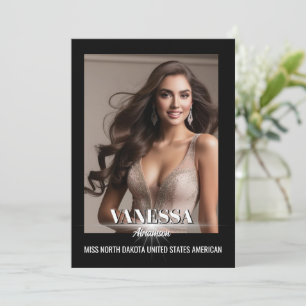 Festiva Tarjeta de autógrafo brillante Star Ultimate