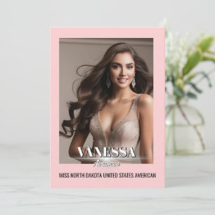 Festiva Tarjeta de Autógrafo Definitiva Estrella Brillante