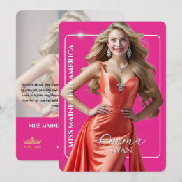 Festiva Tarjeta de Autógrafo Personalizada con Logotipo de