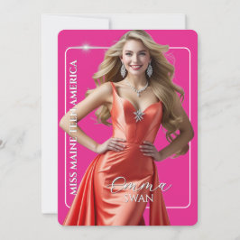 Festiva Tarjeta de Autógrafo Personalizada con Logotipo de