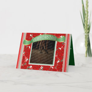 Festiva Tarjeta de baile de Navidades personalizados