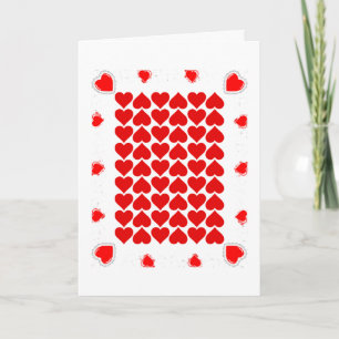 Festiva Tarjeta de Balones y Balones del Corazón