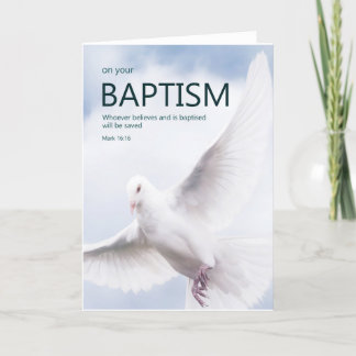 Festiva Tarjeta De Bautismo Religioso Para Adultos Verse