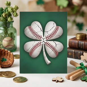 Festiva Tarjeta de béisbol del día de San Patricio