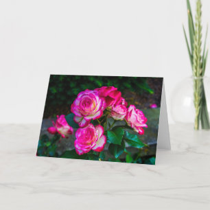 Festiva Tarjeta de belleza para rosas