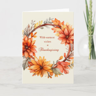 Festiva Tarjeta de bendición de Acción de Gracias