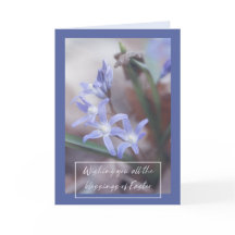 Tarjeta de Bendición de Pascua - Chionodoxa