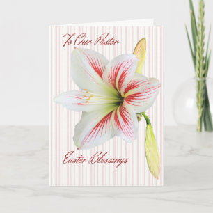 Festiva Tarjeta de Bendición de Pascua para Pastor con Lil