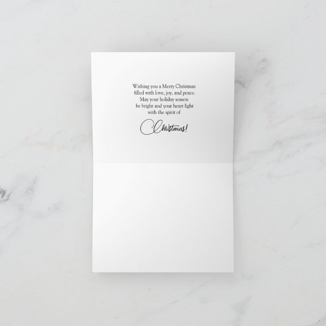 Festiva Tarjeta de bendición para Navidades de renos solit (Interior)