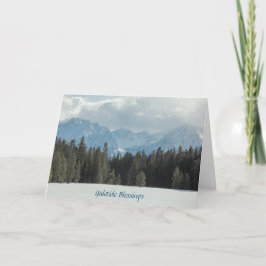 Festiva Tarjeta de Bendiciones de Yule